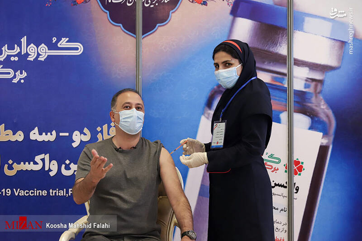 «محمد دلاوری» داوطلب تست بالینی واکسن کوو ایران +عکس